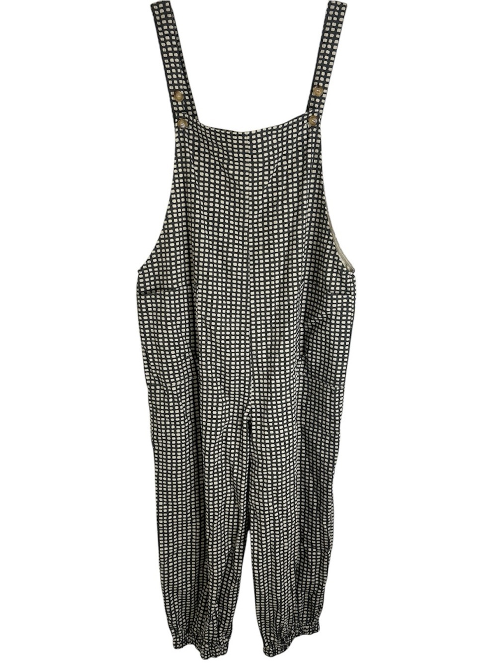 NWT SM WARDROBE Grey 100% Cotton Overalls Pockets Size Large